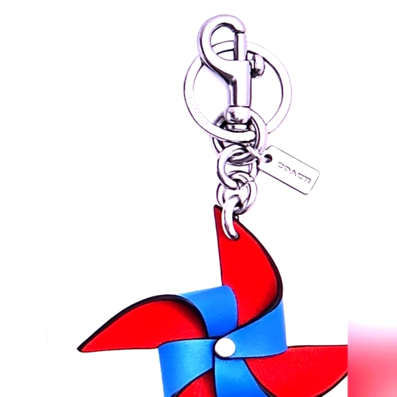 COACH PINWHEEL BAG CHARM / KEYCHAIN (NWT) - Picture 4 of 13